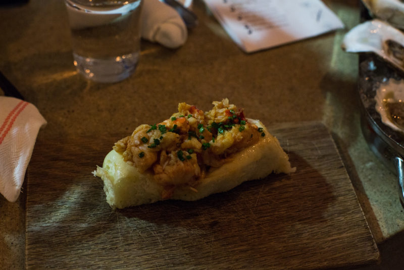Lobster roll also on mantou