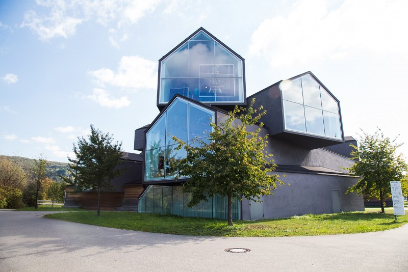 A glimpse into various "houses" in Vitra Haus