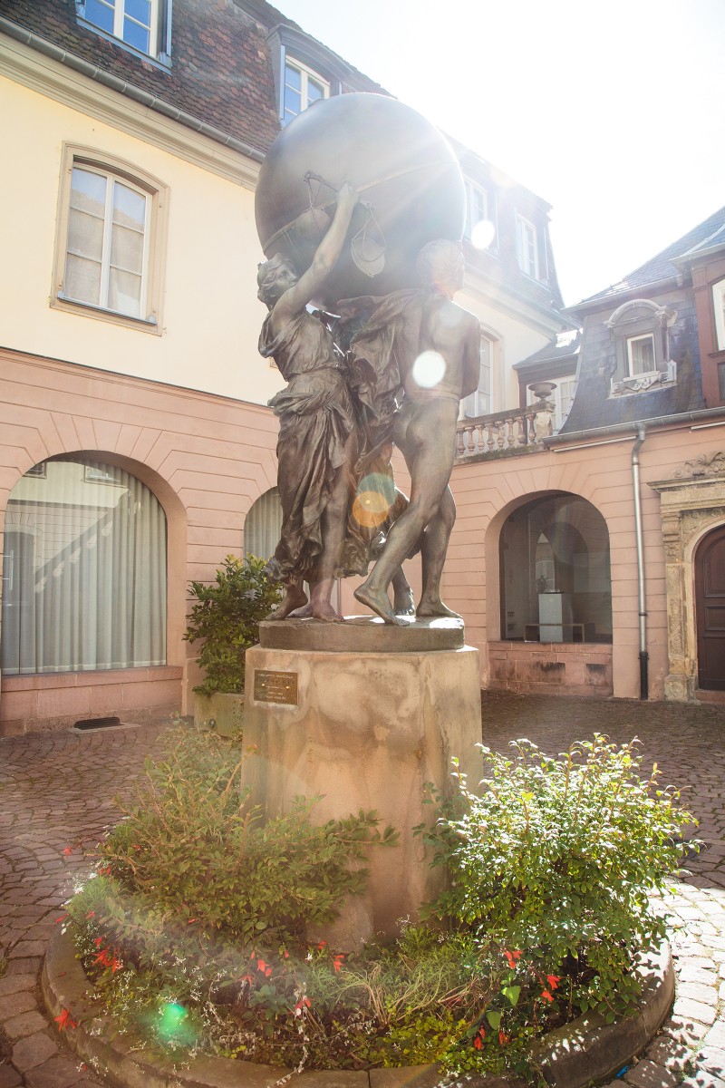 Outside the museum of Frédéric Auguste Bartholdi, the guy who created the Statue of Liberty