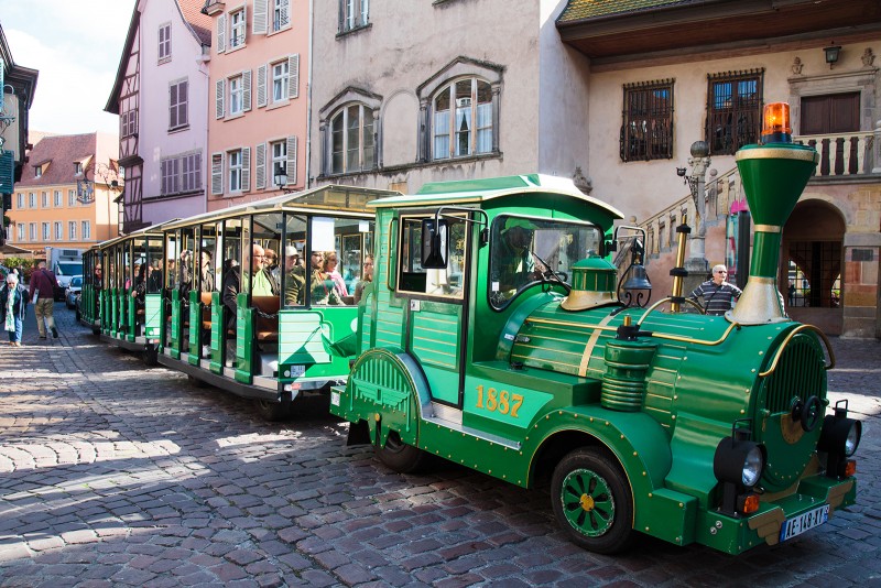 You can take a mini "train" ride through Colmar during the day