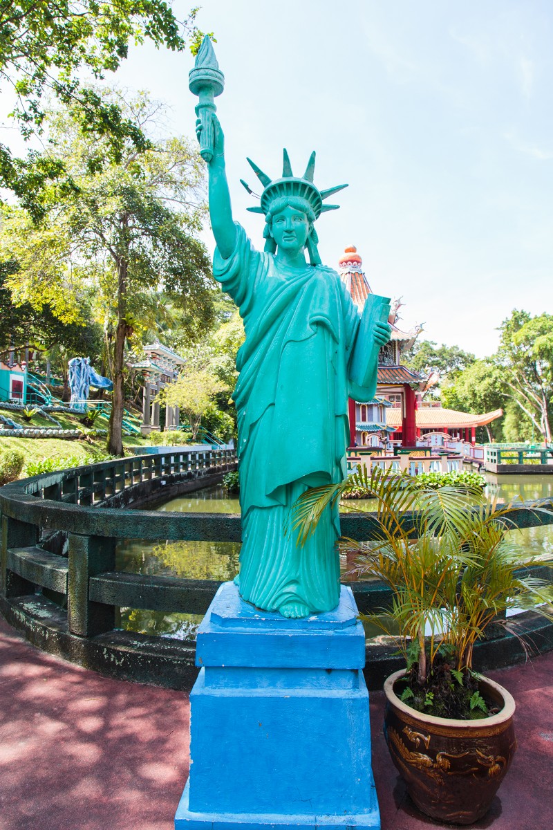 It's like you can find a Statue of Liberty anywhere in the world...