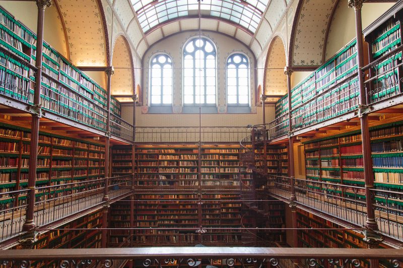 Gorgeous library inside the museum