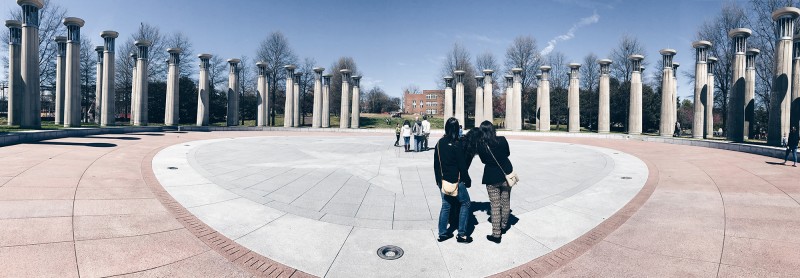 The view at Bicentennial Park